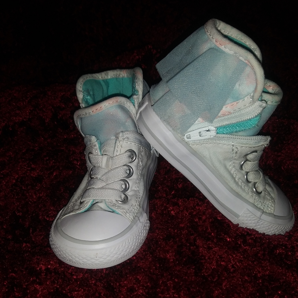 White high tops Converse